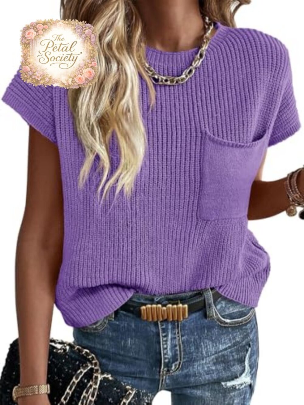 Imily Bela Women's Sleeveless Ribbed Knit Sweater Vest Loose Fit